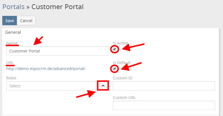 Portal Parameters
