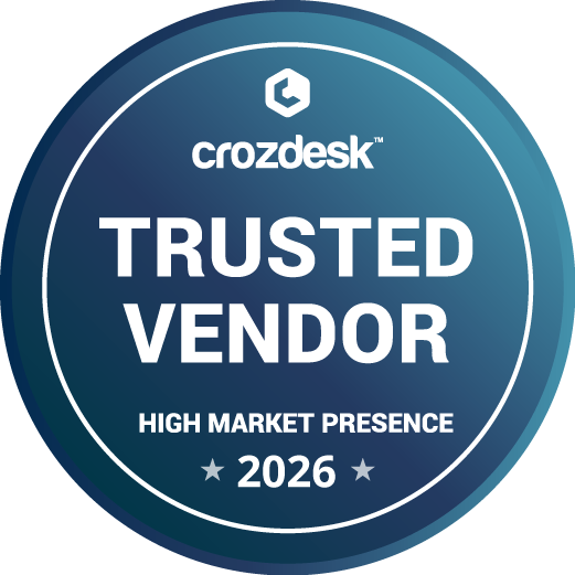 Crozdesk Trusted Vendor 2026 badge