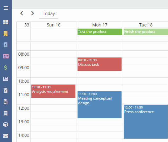 Calendar EspoCRM