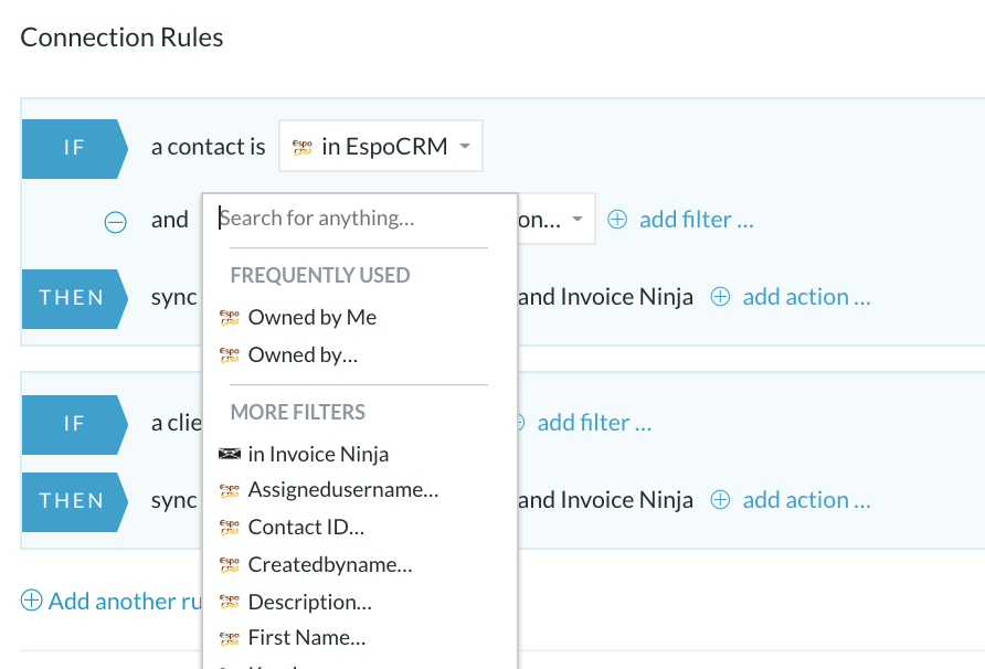 Connection Rules