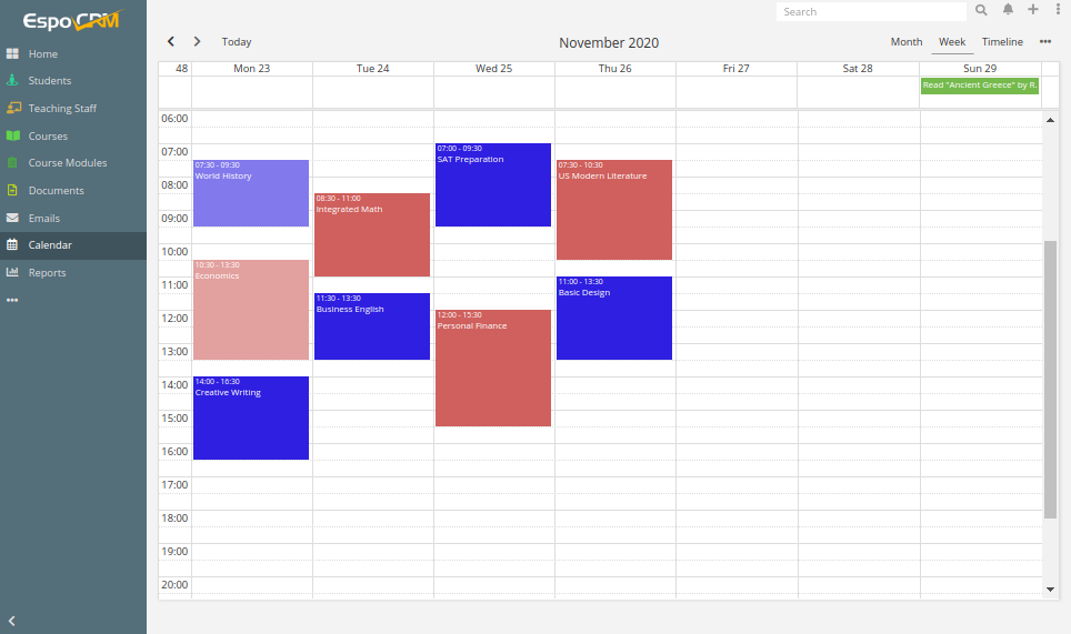 Education Calendar