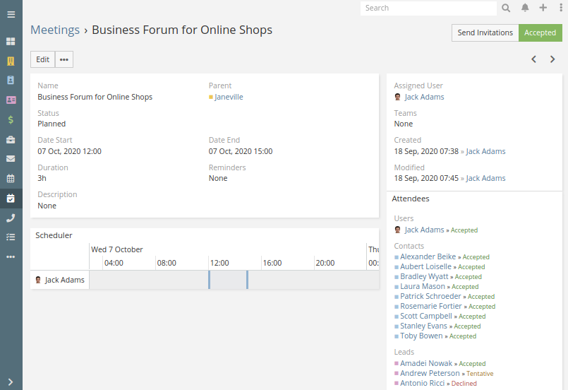 Event Planning Activity Tracking