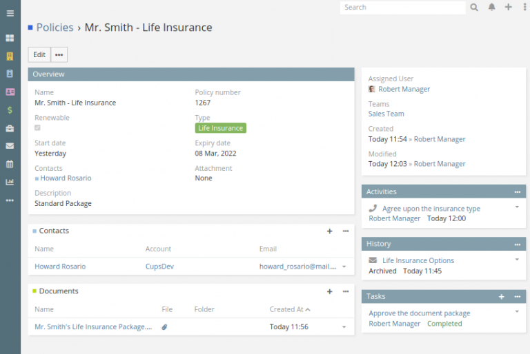 CRM For Insurance