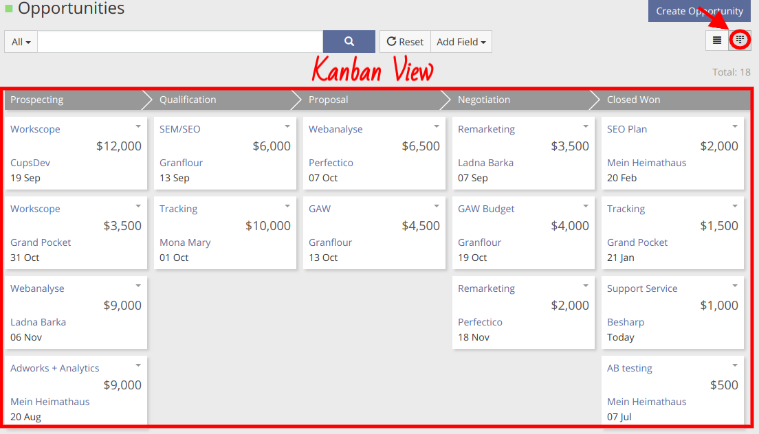 Kanban View