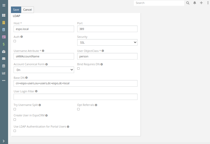 LDAP Authentication