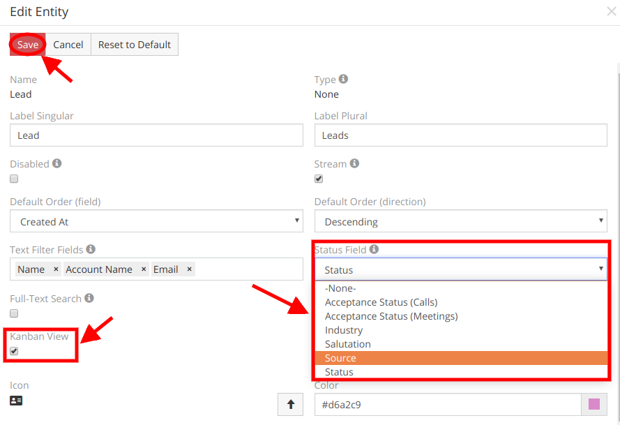 Manage Kanban View