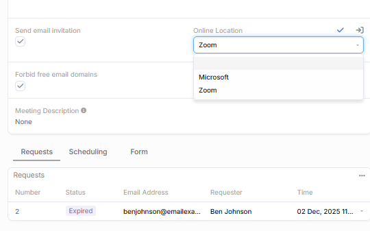 Meeting Scheduler Sync