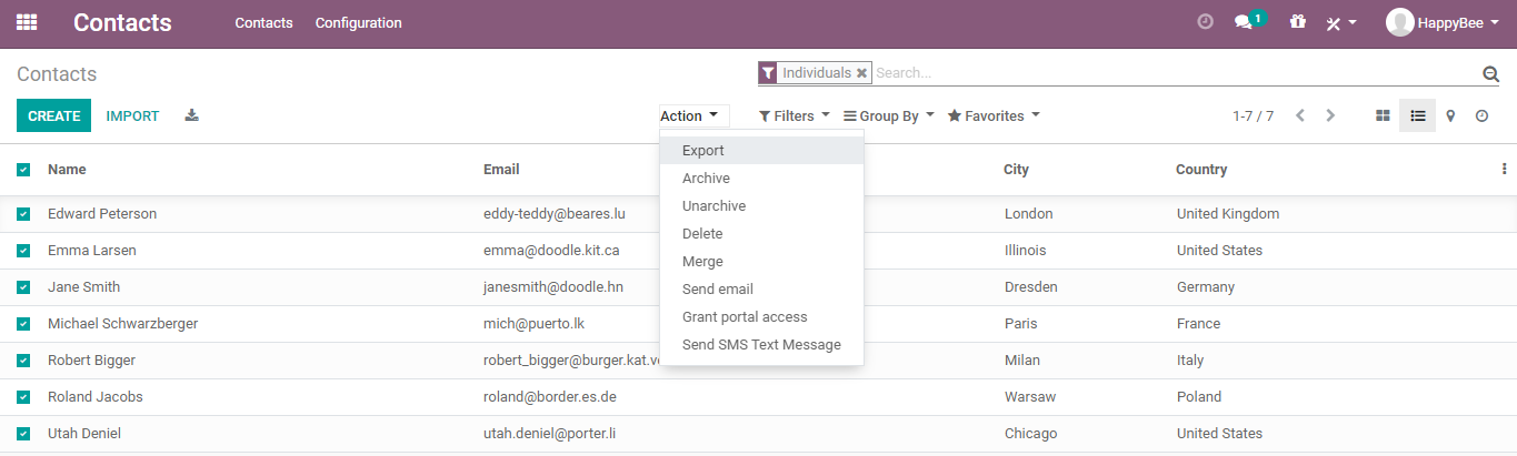 Odoo Export Screen 2