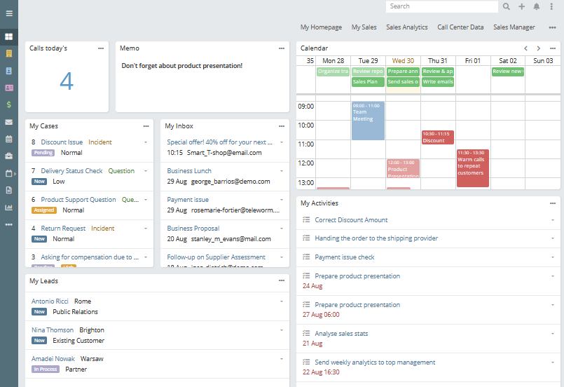 Organize Remote Work Dashboard