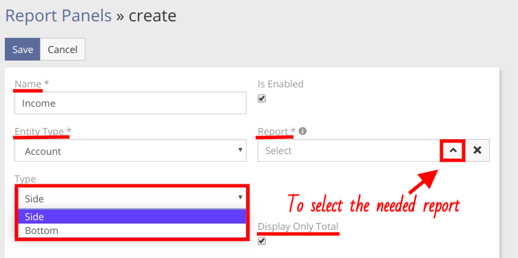 Panel Parameters