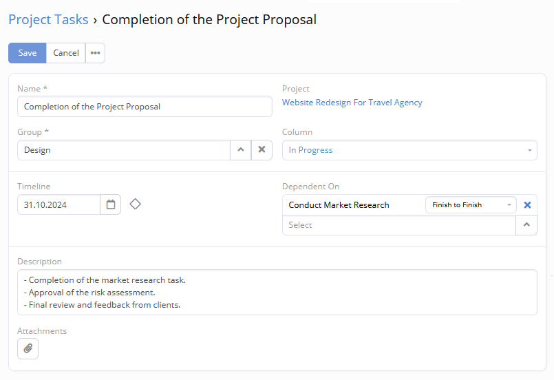 Project Tasks Project Tasks
