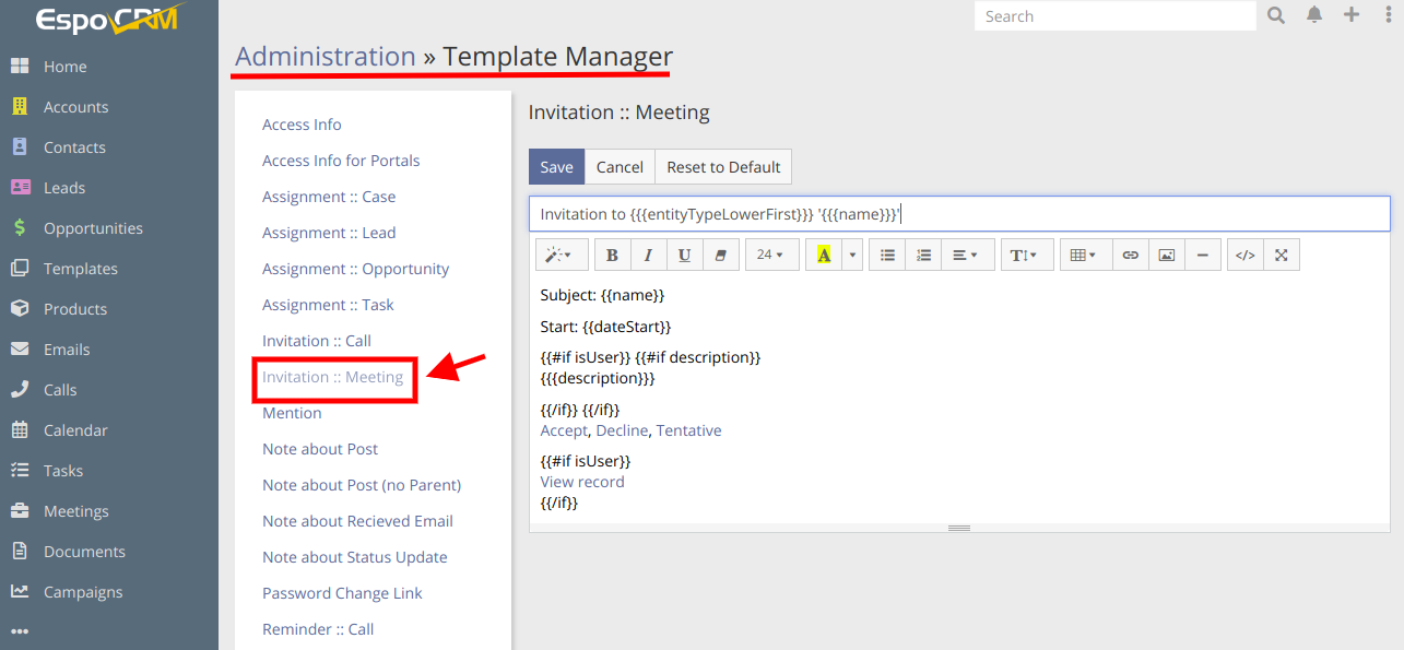 Template Manager