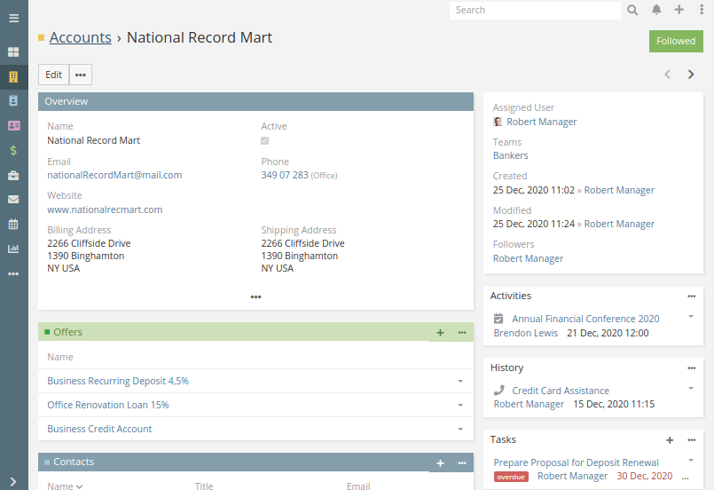 Venture Capital Accounts