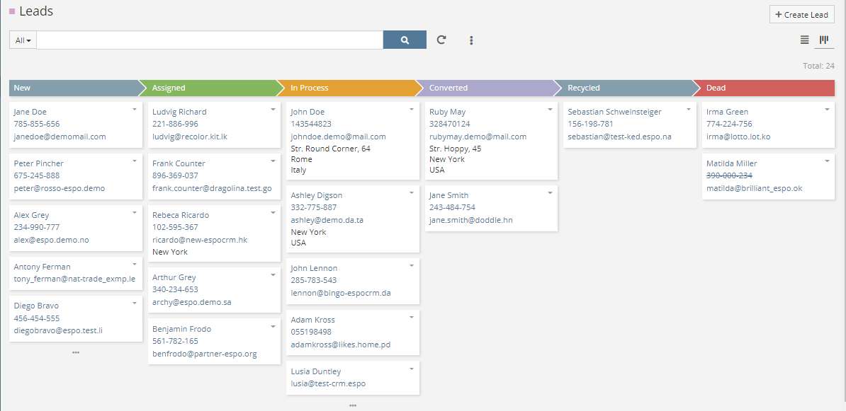 Workspace in CRM