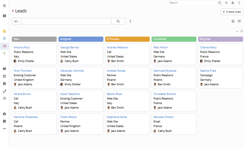 Workspace in CRM