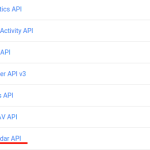Calendar API