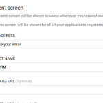 Consent Screen