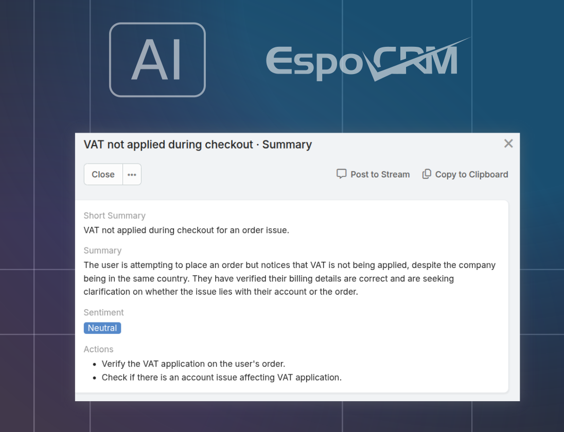 EspoCRM AI Extension